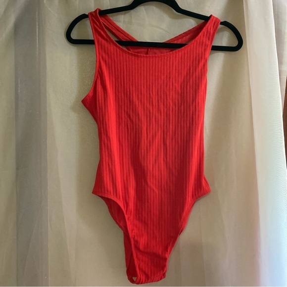 Sun Streak Newport Red swimsuit vintage - Picture 1 of 6